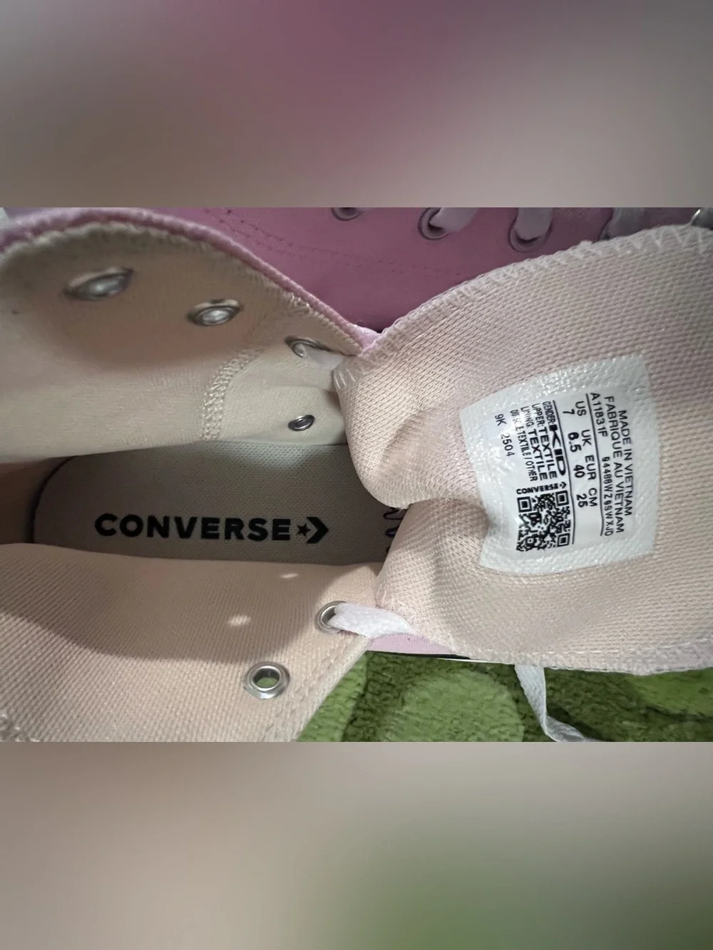7 Converse Chuck Taylor All Star Pale Pink High-Top Canvas Sneakers shoes NEW - Picture 7 of 12